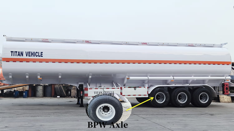 Tri Axle 50000 Liters Fuel Tanker Semi Trailer for Sale in Tanzania Dar es Salaam