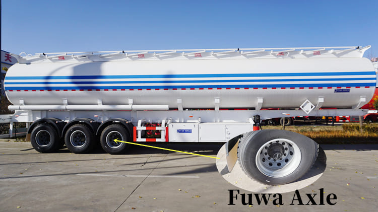 Tri Axle 45000 Liters Petrol Tanker Trailer for Sale in Tanzania