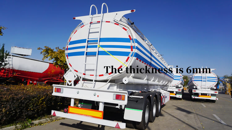 Tri Axle 45000 Liters Petrol Tanker Trailer for Sale in Tanzania
