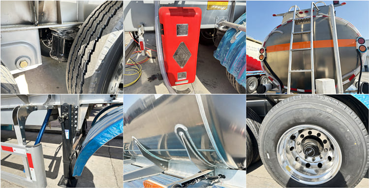 3 Axle 45000 Liters Aluminum Fuel Tanker Trailer for Sale in Tanzania