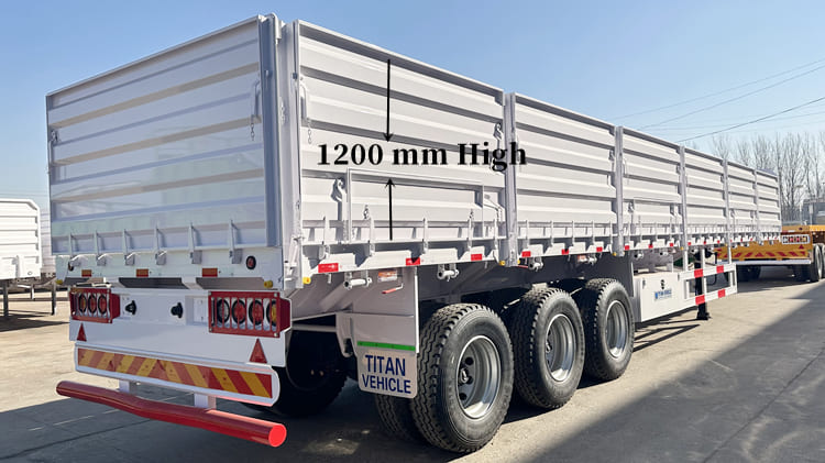 60 Tons Sidewall Semi Trailer for Sale in Tanzania | Side Board Trailer Price in Dar es Salaam