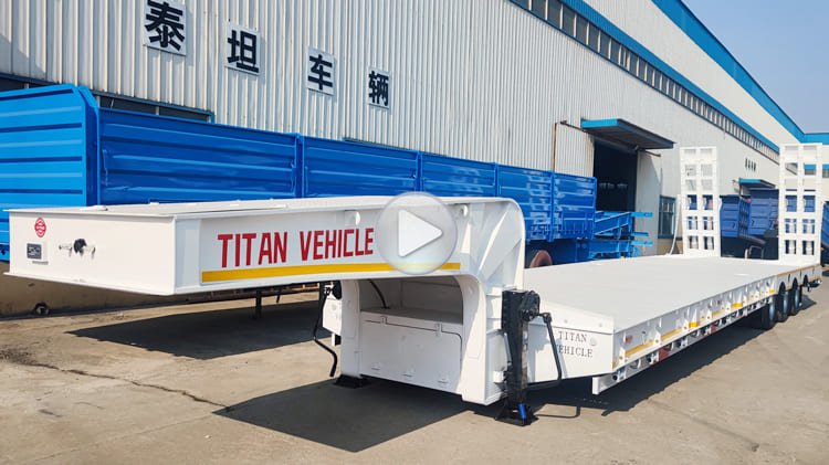 3 Axle Lowbed Trailer for Sale Tanzania Dar es Salaam