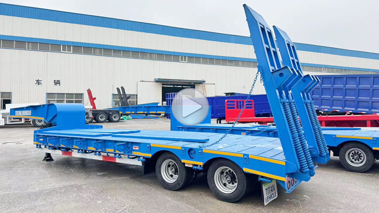 Low Loader Semi Trailer for Sale in Tanzania | 2 Axle Low Loader Trailer for Sale in Dar es Salaam