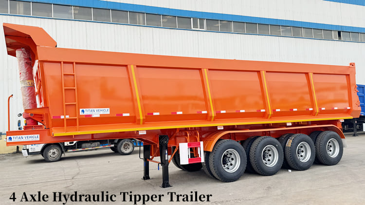 4 Axle Tipper Trailer Price Manufacturers in Tanzania | 35 Ton Hydraulic Tipper Trailer Manufacturers in Dar es Salaam