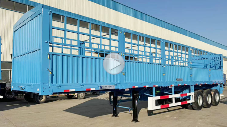 Tri Axle Fence Stake Semi Trailers for Sale in Tanzania Dar es Salaam