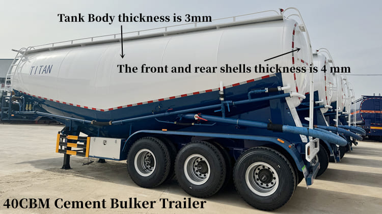 40CBM Bulker Cement Tanker Trailer Price in Tanzania