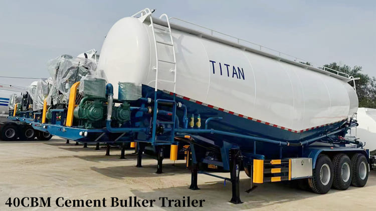 40CBM Bulker Cement Tanker Trailer Price in Tanzania