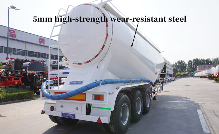 45CBM Dry Bulk Cement Tanker Trailers for Sale in Tanzania | Cement Tanker Semi Trailer in Dar es Salaam