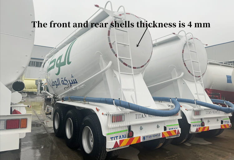 Tri Axle 40CBM Bulk Cement Tank Semi Trailer for Sale in Tanzania Dar es Salaam
