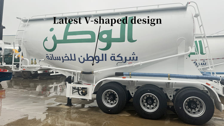 Tri Axle 40CBM Bulk Cement Tank Semi Trailer for Sale in Tanzania Dar es Salaam