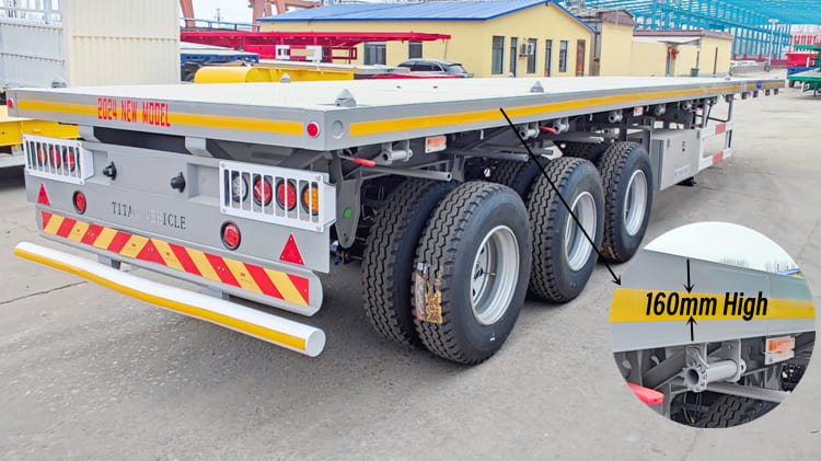  Tri Axle 40 Foot Flatbed Trailer Prices - 2024 40 Foot Flatbed Trailer for Sale in Tanzania - New Tri Axle Flatbed Trailer for Sale in Tanzania 