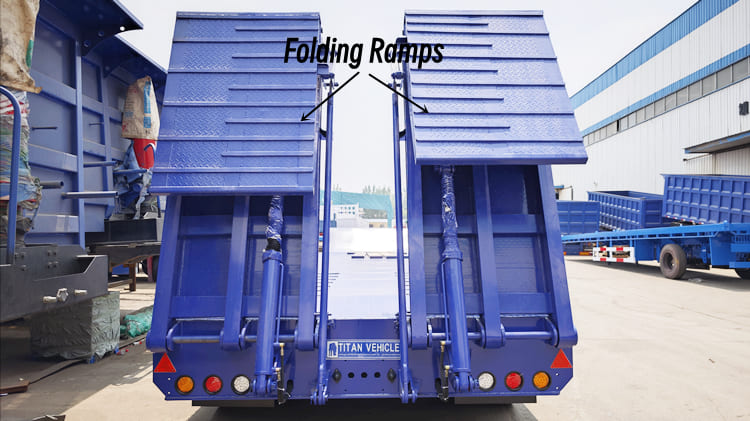 New 3 Axle 80 Tons Semi Lowbed Trailer Price in Tanzania Dar es Salaam 