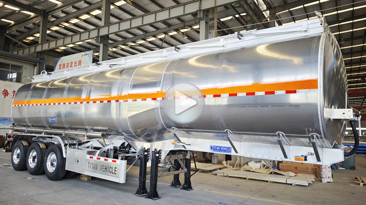 50000 Liters Aluminum Diesel Fuel Tanker Trailer for Sale in Tanzania