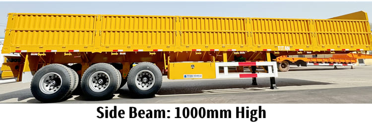 40 Ft Tri Axle Trailer With Drop Sides for Sale in Tanzania
