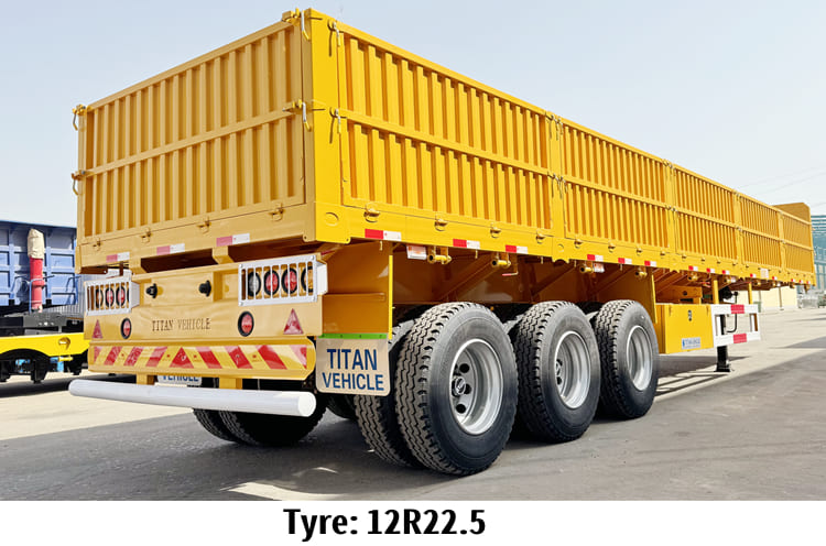 40 Ft Tri Axle Trailer With Drop Sides for Sale in Tanzania