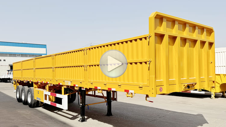 40 Ft Tri Axle Grain Trailer With Drop Sides for Sale in Tanzania
