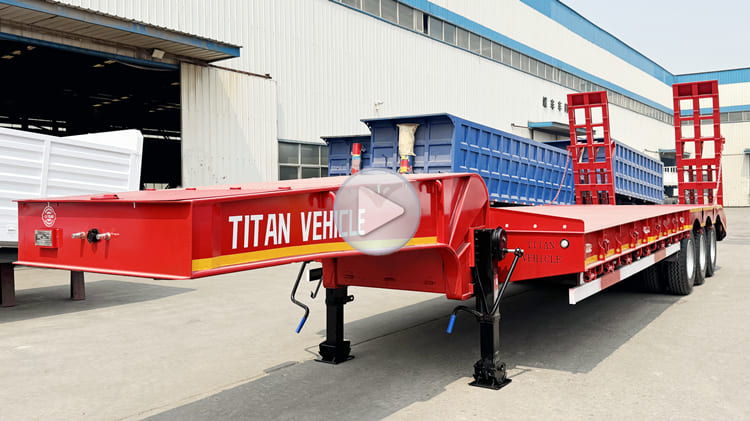 Tri Axle Low Loader Trailer for Sale Tanzania