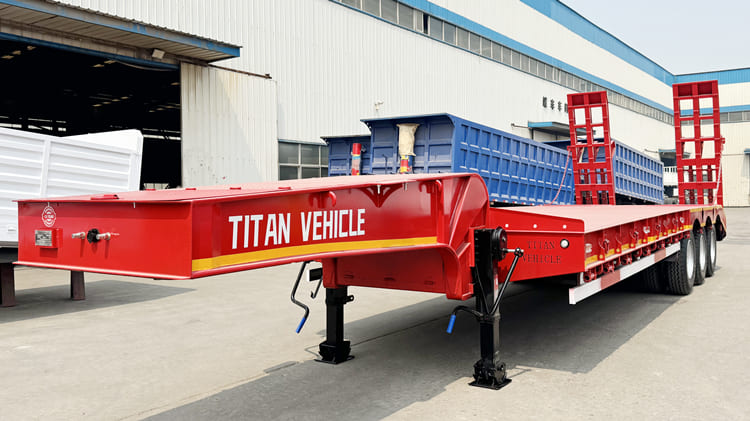 Tri Axle Low Loader Trailer for Sale Tanzania