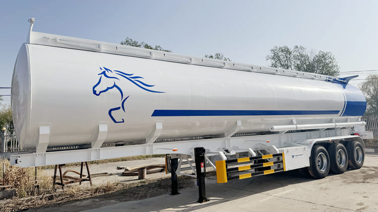 2024 New 45CBM Palm Oil Tanker Trailer for Sale in Dar es Salaam Tanzania 