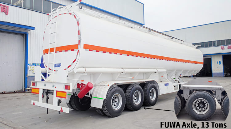 New 3 Axle 40000 Liters Fuel Tanker Trailer for Sale Price in Tanzania Dar es Salaam