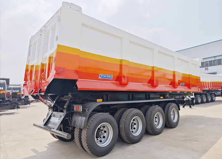 40 CBM New End Dump Trailer for Sale in Tanzania Dar es Salaam