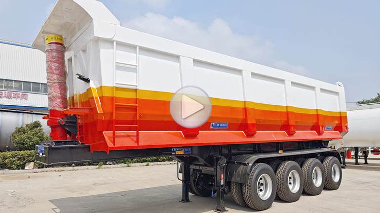 Specification of 40 CBM New Dump Semi Trailer