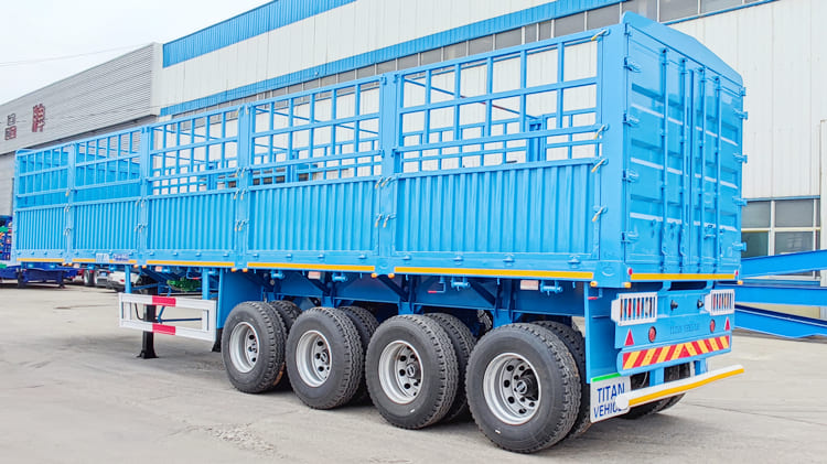 2024 New 4 Axle Fence Semi Trailer for Sale in Tanzania Dar es Salaam
