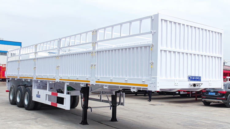 2024 Tri Axle 60 Ton Fence Cargo Trailer for Sale in Tanzania