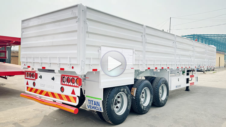 New Tri Axle Dropside Trailer for Sale in Tanzania Dar es Salaam 