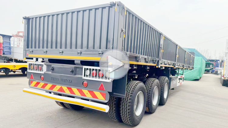 Transport Lithium Ore Sidewall Semi Trailer for Sale in Dar es Salaam Tanzania