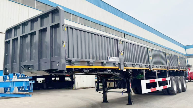 Transport Lithium Ore Sidewall Semi Trailer for Sale in Dar es Salaam Tanzania