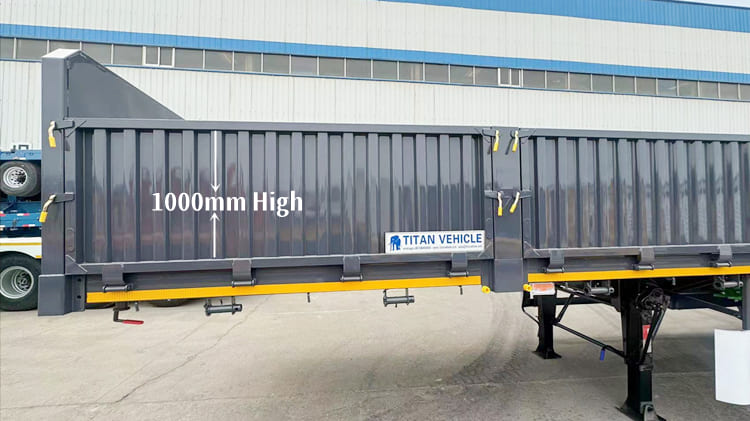 Transport Lithium Ore Sidewall Semi Trailer for Sale in Dar es Salaam Tanzania