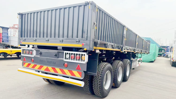 Transport Lithium Ore Sidewall Semi Trailer for Sale in Dar es Salaam Tanzania