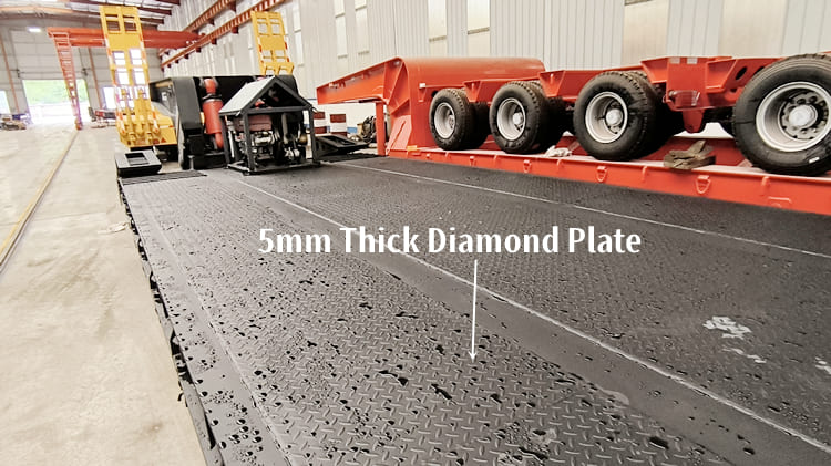 3 Axle Gooseneck Hydraulic Lowboy Trailer for Sale in Tanzania Dar Es Salaam