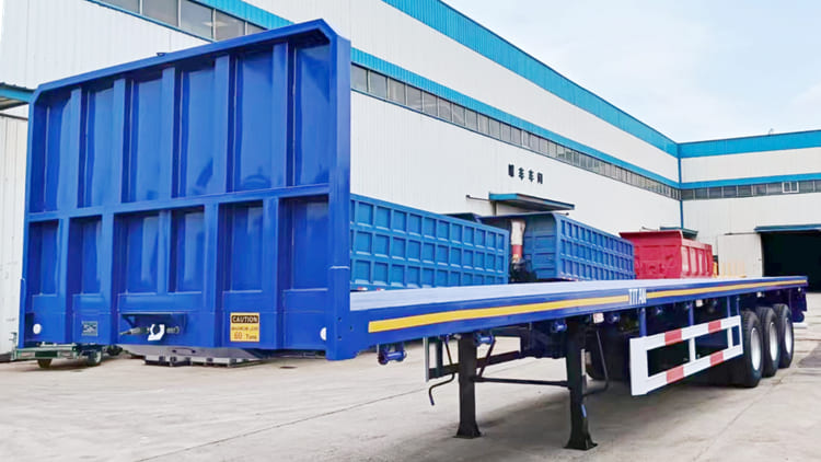 2024 New Flatbed Semi Truck Trailer for Sale in Tanzania Dar Es Salaam