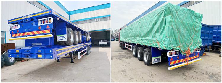 2024 New Flatbed Semi Truck Trailer for Sale in Tanzania Dar Es Salaam