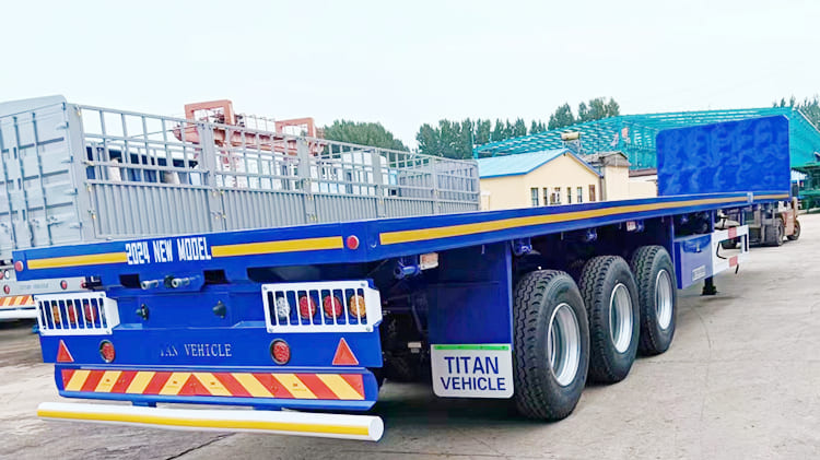 2024 New Flatbed Semi Truck Trailer for Sale in Tanzania Dar Es Salaam