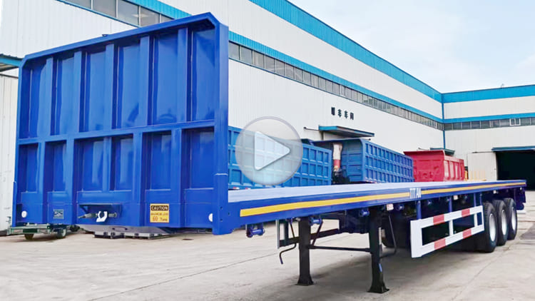 2024 New Flatbed Semi Truck Trailer for Sale in Tanzania Dar Es Salaam 