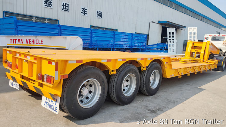 3 Axle 80 Ton RGN Trailer |  Lowboy Trailer for Sale in Tanzania