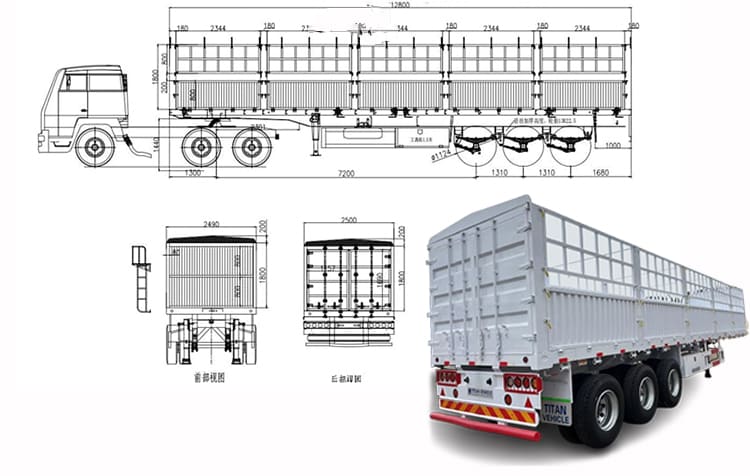 3 Axle Cargo Semi Trailers for Sale in Tanzania, Mtwara