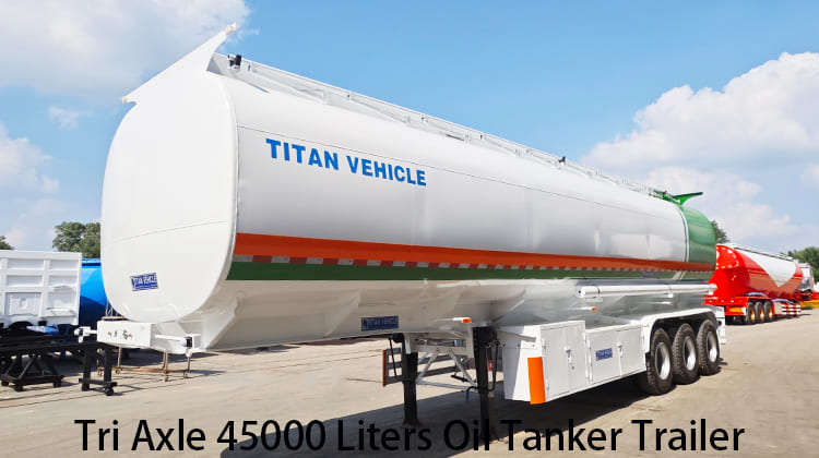 Tri Axle 45000 Liters Oil Tanker Trailers for Sale in Tanzania, kilwa kivinje