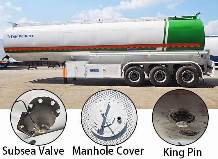 Tri Axle 45000 Liters Oil Tanker Trailers for Sale in Tanzania, Kilwa Kivinje