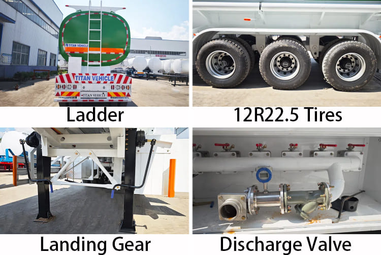 Tri Axle 45000 Liters Oil Tanker Trailers for Sale in Tanzania, Kilwa Kivinje