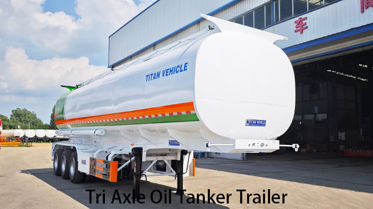 Tri Axle 45000 Liters Oil Tanker Trailers for Sale in Tanzania, kilwa kivinje