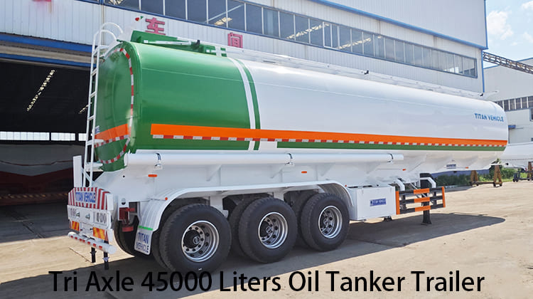 Tri Axle 45000 Liters Oil Tanker Trailers for Sale in Tanzania, kilwa kivinje Tri Axle 45000 Liters Oil Tanker Trailers for Sale in Tanzania, Kilwa Kivinje