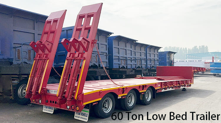 60 Ton Low Bed Trailers for Sale in Tanzania, Mtwara