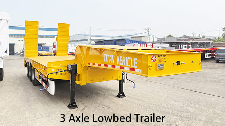 3 Axle Lowbed Trailer for Sale in Tanzania, Tanga