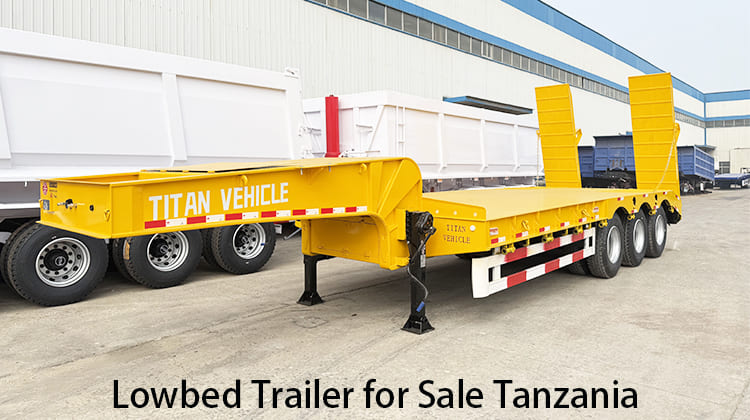 3 Axle Lowbed Trailer for Sale in Tanzania, Tanga