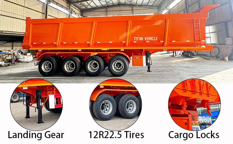 4 Axle Tipper Trailer for Sale in Tanzania, Bagamoyo