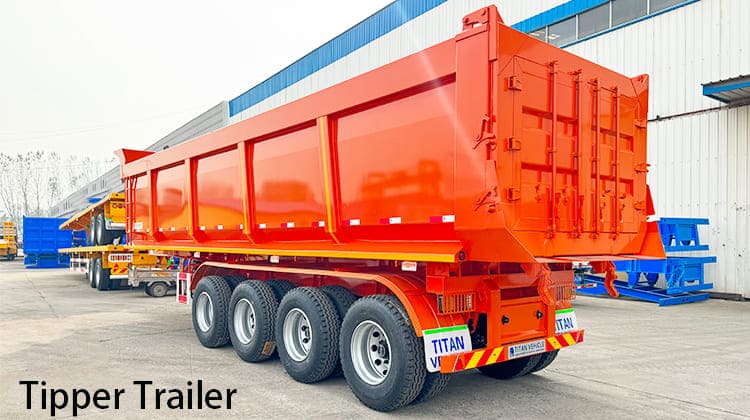 4 Axle Tipper Trailer for Sale in Tanzania, Bagamoyo